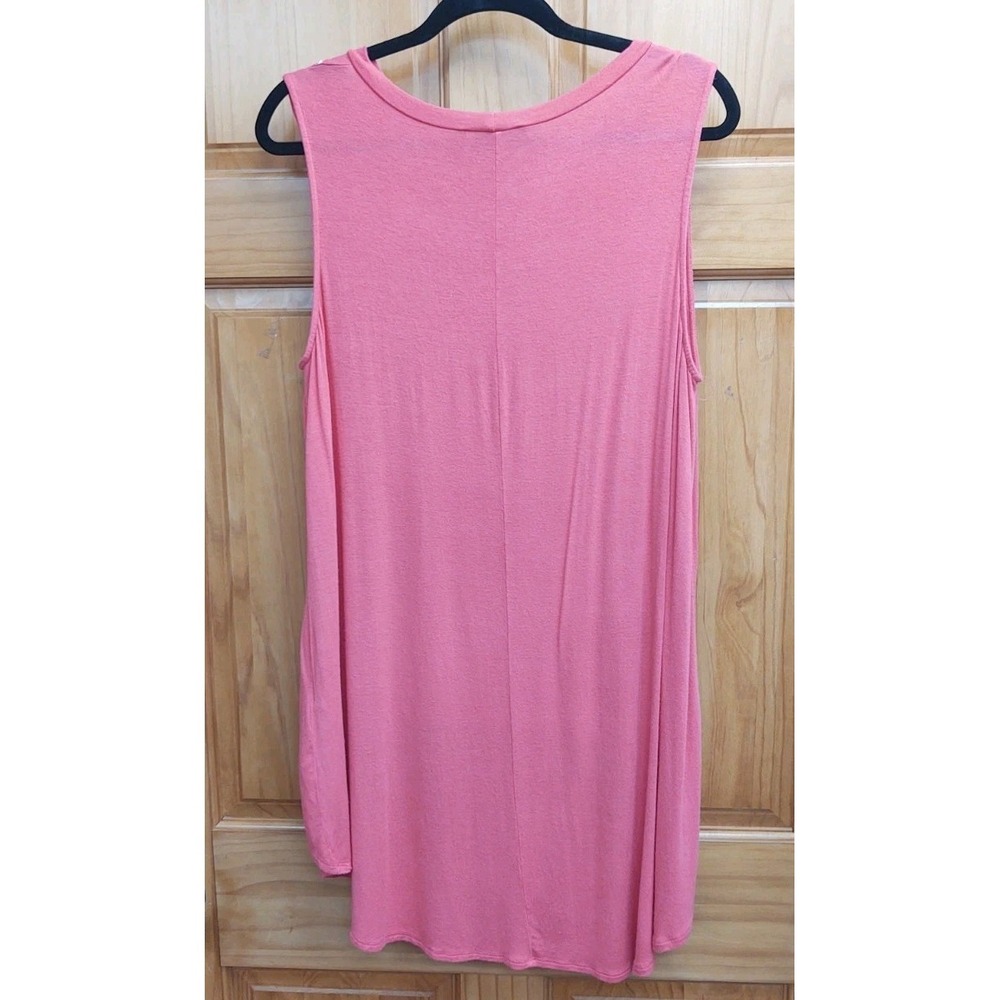 B.L.U.E. Coral Size XL Pull Over Sleeveless T Shirt Rhinestones Embellishment - Picture 2 of 7